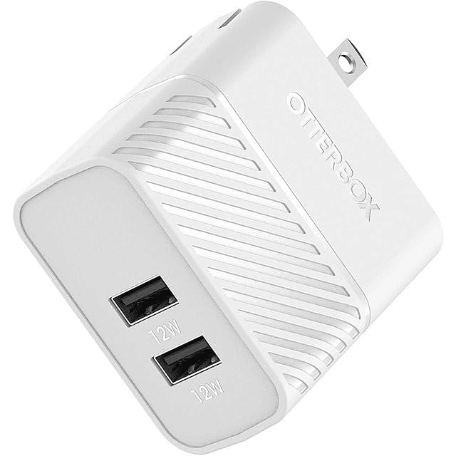 Cargador de pared de doble puerto USB-A, 24 W combinado - ca