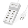 Cargador USB , estación de carga USB de 50 W con puertos USB