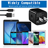 Cable cargador Android, cable micro USB, paquete de 2/6 pies