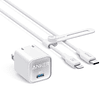 USB C GaN 30W, cargador 511 Nano 3 con cable USB-C a Lightni