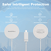 Cargador Inalámbrico Magnético, Cargador Mag Safe para Apple