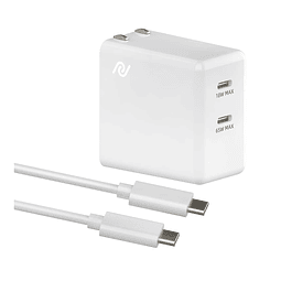 Cargador USB C 65W, GaN 65W, Adaptador de cargador rápido PP