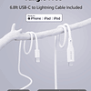 Cargador USB C, kit de cargador rápido de 25 W con cable USB