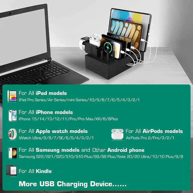 Estación de carga para múltiples dispositivos - Organizador