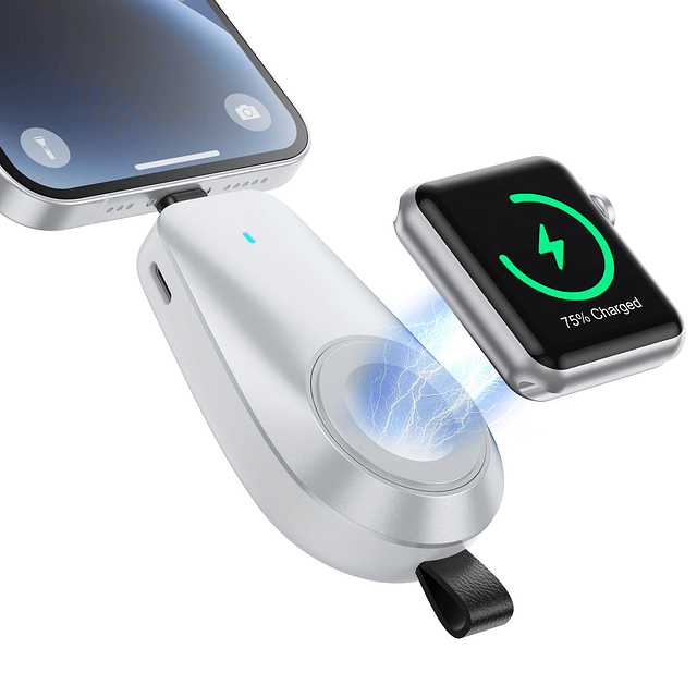 Mini cargador inalámbrico portátil para Apple Watch, llavero