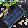 Cargador solar, 20000 mAh portátil al aire libre impermeable