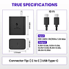 Cargador súper rápido de 45 W USB tipo C bloque de cargador