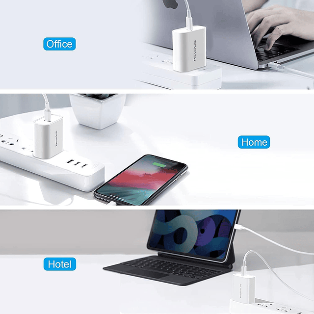 USB C Cargador Bloque, 20W USB C Adaptador de Corriente PD U