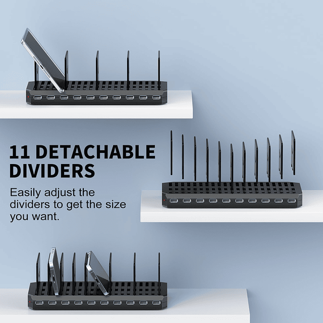 Estación de carga USB para múltiples dispositivos, estación