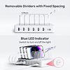 Estación de carga rápida para múltiples dispositivos, base d