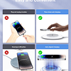 Cargador inalámbrico - Almohadilla de carga inalámbrica rápi