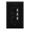 Cargador de pared 6.0A 30W USB A&C, 3 puertos de carga USB t