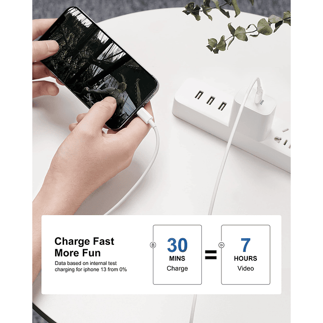 Cargador rápido de 10 pies para Apple iPhone 14/13/12/11/Pro