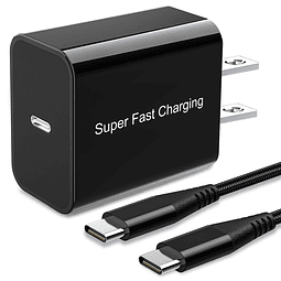 Cargador USB C de 25 W para Samsung Galaxy S24/S23 Plus/S22/