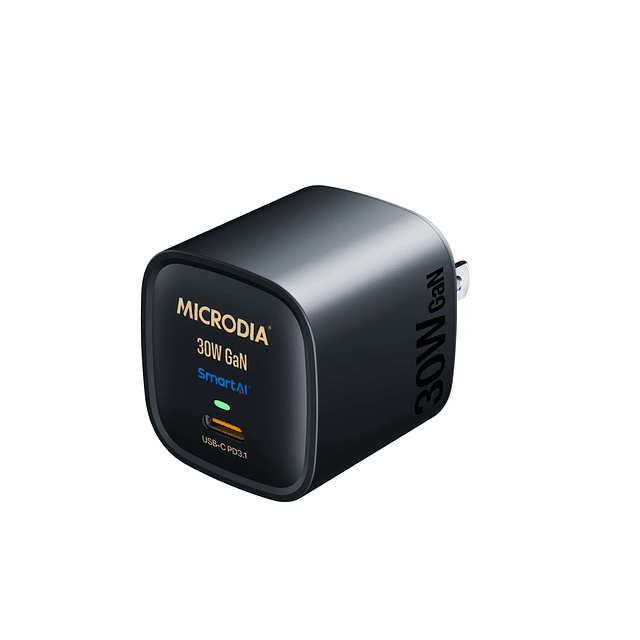 Bloque cargador de pared MICRODIA SmartCube Nano GaN USB-C d