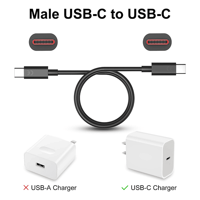 para Motorola 125W TurboPower Cable de carga rápida, cable U