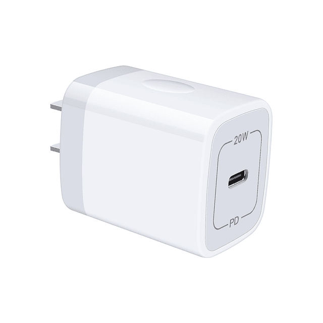 Cargador de pared USB C de 20 W Adaptador de corriente de bl