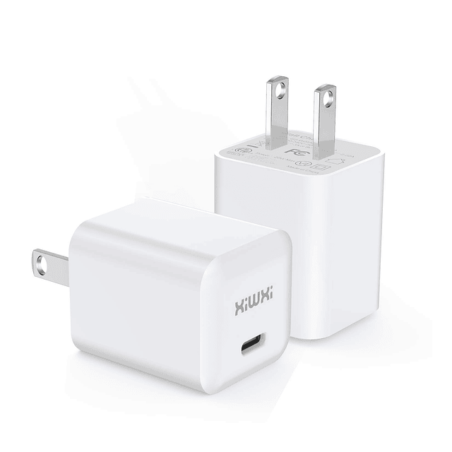 Adaptador de corriente USB C, cargador de pared rápido para