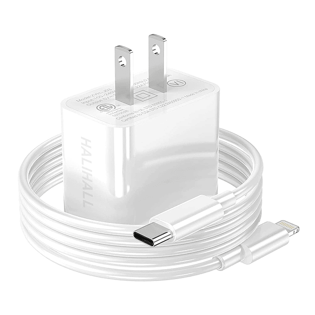 Bloque de cargador de iPhone certificado MFI USB C enchufe d