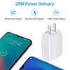 Cargador súper rápido Samsung USB-C de 25 W tipo C bloque de