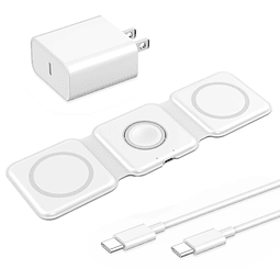 Cargador inalámbrico 3 en 1, Estación de carga inalámbrica d