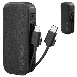 PowerHub Mini cargador portátil para iPhone - 3000 mAh y cab