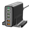 Estación de carga USB C de 245 W, carga rápida PD3.1 de 5 pu