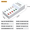 Estación de carga USB C, bloque de cargador USB C, cargador