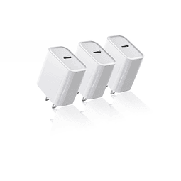 Bloque de cargador de pared USB-C de 20 W para iPhone, iPad,