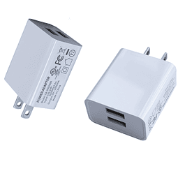 Cargador de pared, adaptador USB, 2 unidades de 10 W de dobl