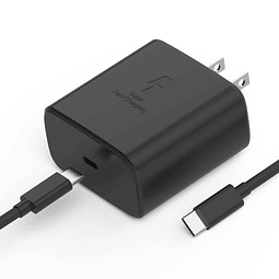 Cargador Samsung de 45 W USB C carga súper rápida para Samsu