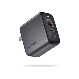 Cargador USB C de 65 W, bloque de carga rápida GaN III de 3