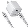 Cargador USB C GaN de 30 W con Cable USB C a Lightning de 6