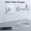 Bloque de cargador USB C, 2 unidades 2,4 A/5 V C bloque de c