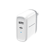 Cargador USB C, 68W 2 puertos GaN PD y QC Adaptador de corri