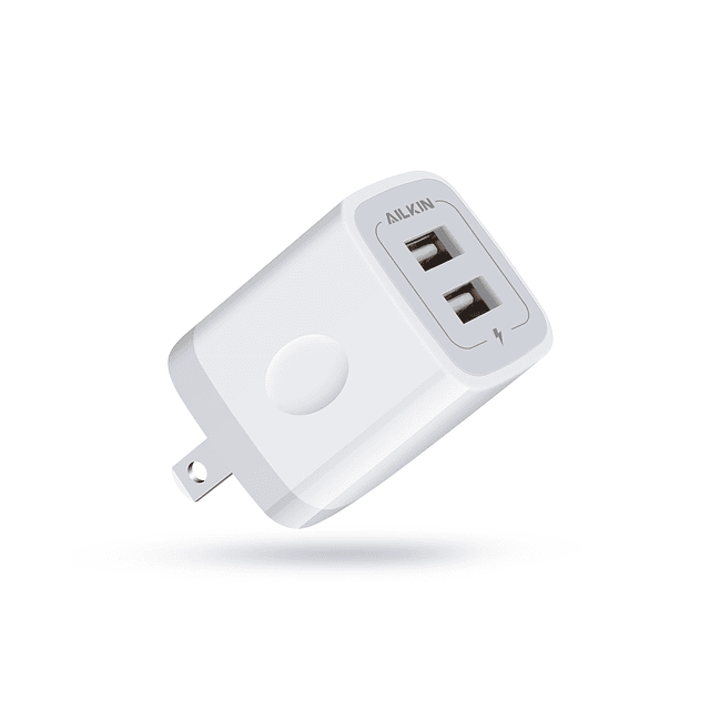 Cargador de pared USB, bloque de cargador, Ailkin 2.1A multi