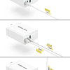 Cargador USB C de 120 W - 2X USB-C, 1X Puerto USB-A, con Cab