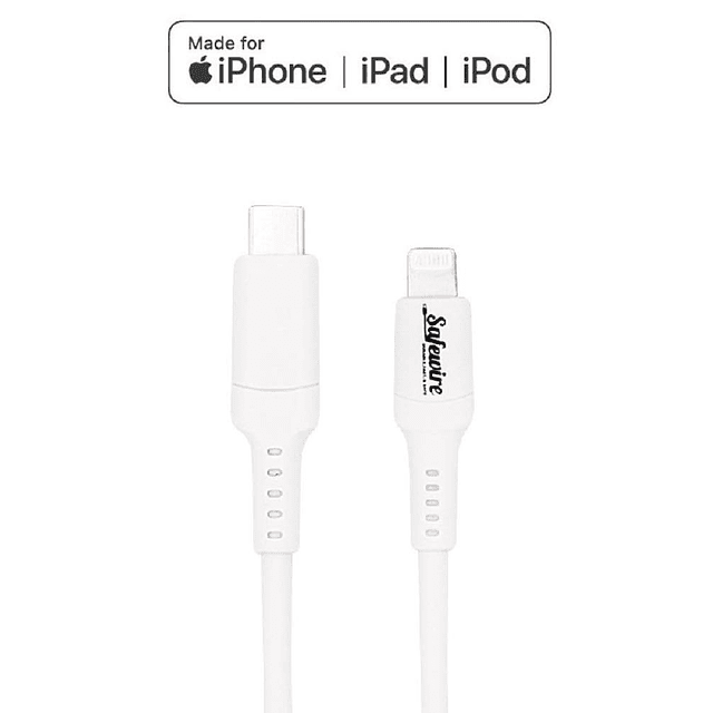 Cargador rápido para iPhone certificado por Apple - Cable US