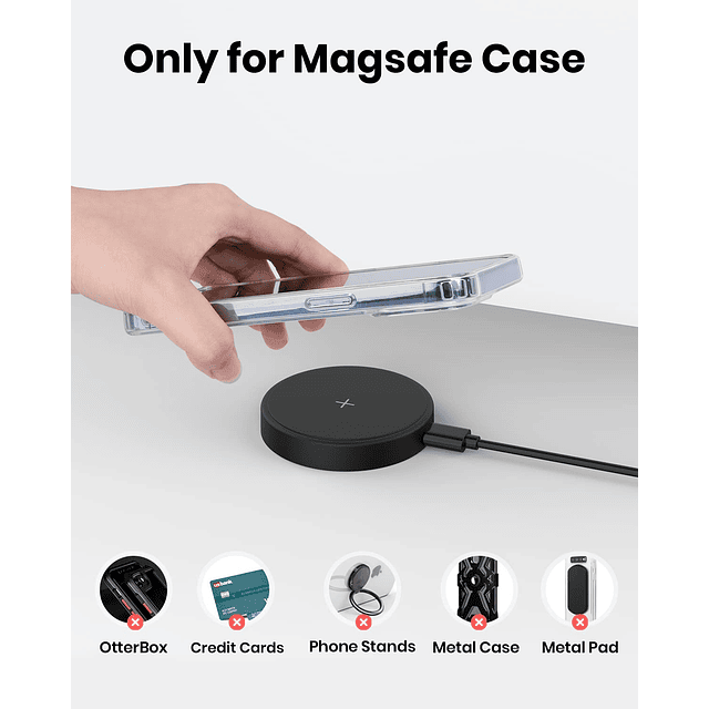 Cargador inalámbrico magnético Mag Safe - Almohadilla de car