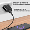 Carga rápida 3.0 18W USB adaptable cargador de pared rápido