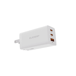 USB C 65W GaN Charger Cube, Dual Port PD Power Delivery Bloq