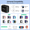 Paquete de 2 cargadores de pared USB C, 40 W, bloque de carg