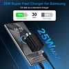 Cargador súper rápido Samsung A15 5G tipo C de 25 W para Gal