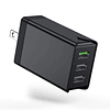 Cargador de pared Quick Charge 3.0, 3 puertos portátil QC 3.