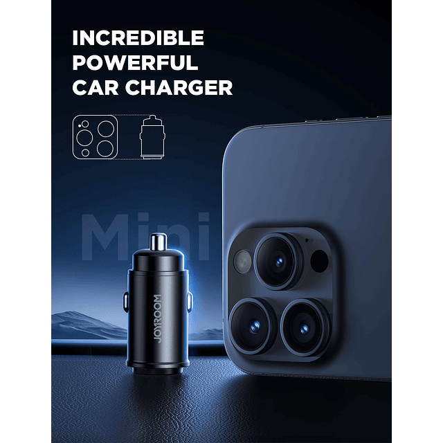 Cargador de coche USB C, adaptador de cargador de coche rápi