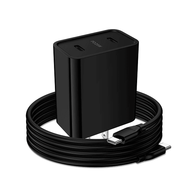 Cargador rápido de 25 W tipo C para Motorola Moto Edge 2024,