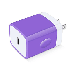 Bloque USB C, 20W PD Enchufe de pared Adaptador de cargador