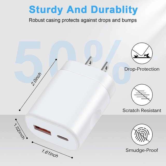 Bloque de cargador USB tipo C súper rápido Samsung A15 de 25