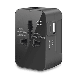 Adaptador de viaje, adaptador de enchufe universal para viaj