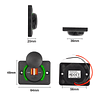 RV Salida USB Soporte de pared 12 V-24 V Carga rápida 3.0 Du